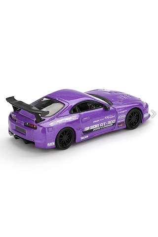 Mini Gt 1/64 Toyota Supra A80 Top Secret Gt-300 Top Secret Purple - Blister Paket Mgt01067-bl Mor