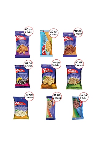 Paşa Kuruyemiş Lezzeti Keşfet Lüx Kuruyemiş Seti 27'li