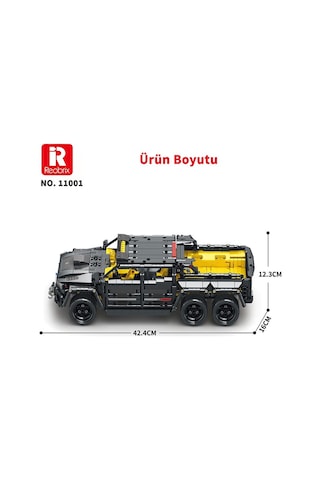 Reobrix Technic 11001 Mercedes Benz G700 Brabus 6x6 Yaratıcı Yapı Blok Seti Building Block 2162parça
