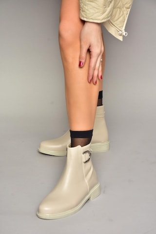 Fox Shoes T239004709 Bej Kadın Bot Bej-suni Deri Bej