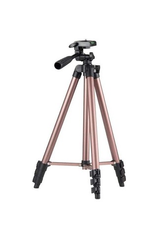 Createtech 110 Cm Alüminyum Tripod, Kamera Ve Telefon Destekli Canlı Akış Standı
