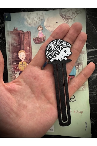 Sevimli Kirpi Şeklinde Kitap Ayracı - Tatlı Kirpi Kitap Ayracı