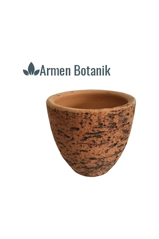 Antik Görünümlü Toprak Saksı 12X12 Cm