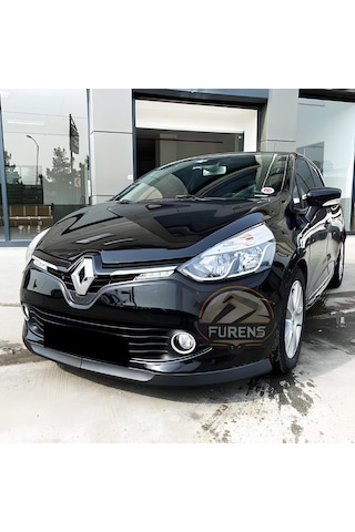 Renault Clio 4 2012-2020 Uyumlu H Lip Esnek Ön Lip 2 Parça Karlık Ön Ek Tampon Altı Dill
