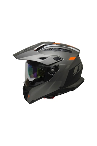 Motosiklet Cross Kask Enduro Full Face Touring Güneş Vizörlü Motorcu Kaskı Natura Çok Renkli