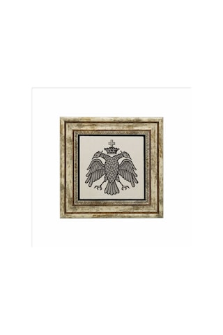 Bizans Kartal Logosu Baskılı Taş Tablo 25x25