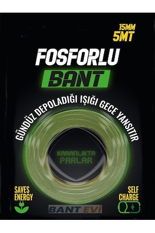 Fosforlu Bant 5m Fotolümenli Şerit Bant