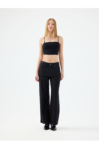Loft Crop Kadın Top Lf2038438 Q1.v1 Siyah