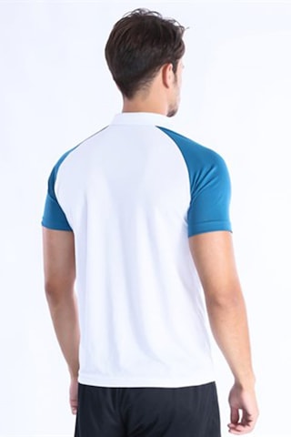 Sportive Model 06 Kamp Tişörtü / Beyaz-petrol -5044 Beyaz