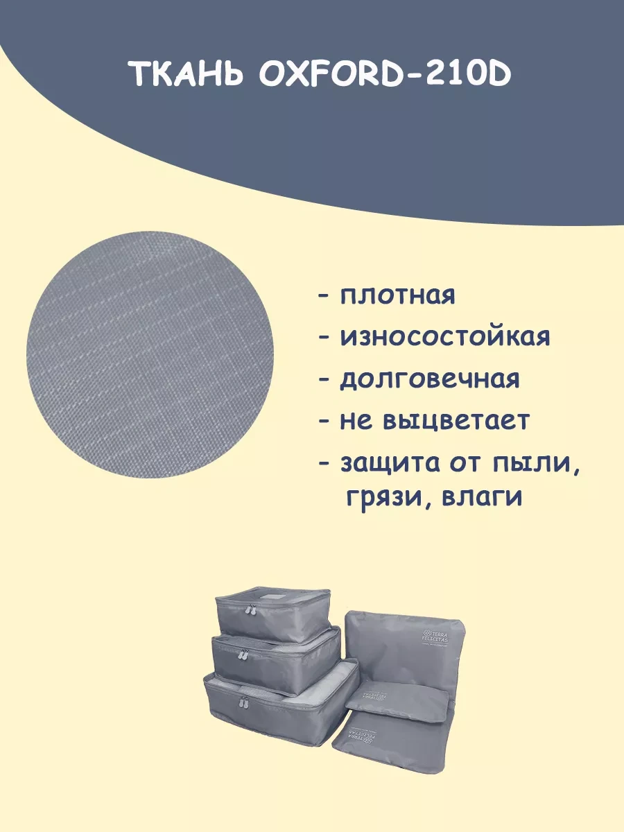 Terra Felıcıtas Seyahat İçin 6 Adet İç Çamaşırı Ve Giysi Düzenleyici Organzator 182758798 Gri