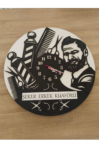 Berber & Kuaför & Güzellik Merkezi Kişiye Özel İsim Yazılı Şık Renkli