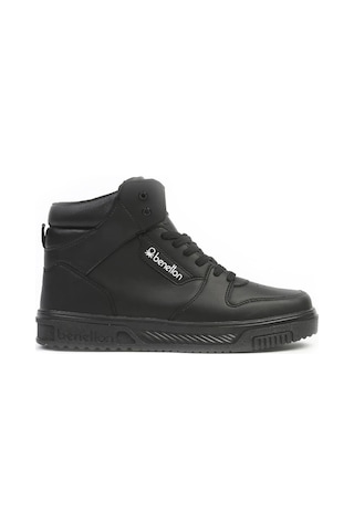 United Colors Of Benetton Benetton 31087 Erkek Günlük Boğazlı Sneaker Ayakkabı Siyah Siyah