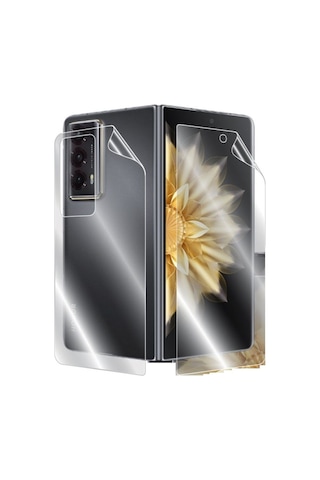 Huawei Honor Magic V2 Uyumlu Ön+arka Body Şeffaf Ultra Koruyucu Nano Jelatin