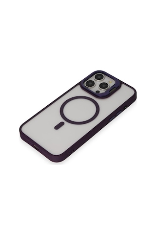 Joko iPhone 15 Pro Max Kılıf Roblox Lens Magsafe Standlı Kapak - Glblseme - 17 Derin Mor
