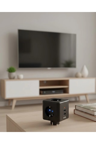 Ceylan Adam Ev Ve Ofis Kullanımı İçin Akım Korumalı Usb Girişli Priz Standart