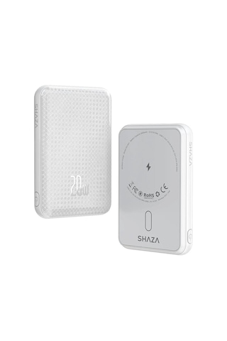 Shaza Sg1501 Magnetic 5000 Mah Kablosuz Wireless Powerbank Gri
