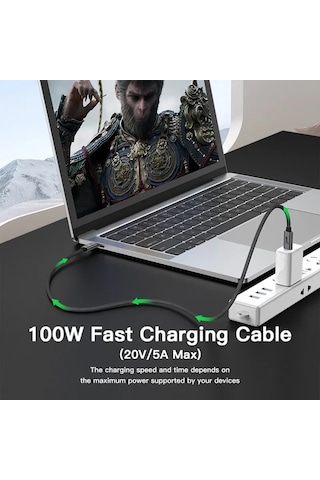Type C To Usb 3.2 Gen2 Görüntü Aktarma Kablosu 4K Hızlı Şarj 1M