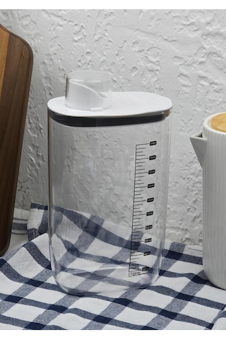 Plastik Erzak Kabı - Kilitli Kapaklı Erzak Kutusu - 2100 Ml