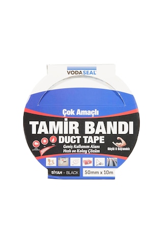 Vodaseal Çok Amaçlı Tamir Bandı, 50mmx10mt, Siyah