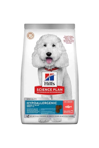 Hill's Science Plan Hypoallergenic Yetişkin Orta Irk Somonlu Köpek Maması 2500 G