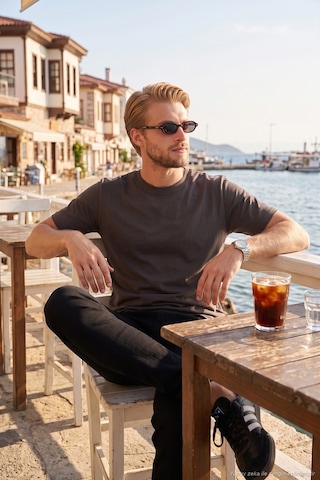 Buratti Pamuklu Relaxed Fit Bisiklet Yaka Basic T Shirt Erkek T Shirt 5905884 Kahve