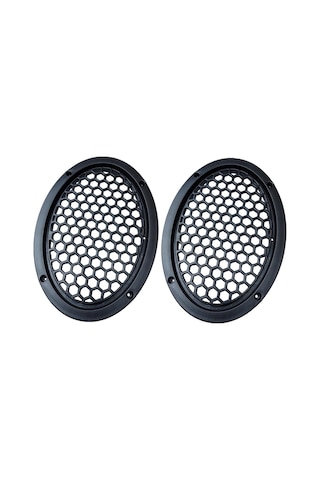 2 Adet - Oval Hoparlör Kapağı 6x9 İnç Kaliteli Plastik Midrange Kapak