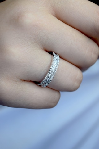 1.68 Ct. Modern Tasarım Tamtur Baget Pırlanta Yüzük