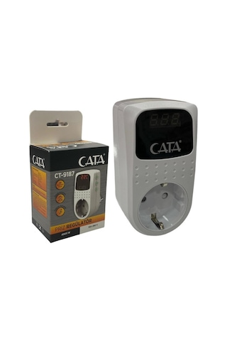 Cata CT-9187 4000W 150-280V Tekli Priz Regülatör Beyaz