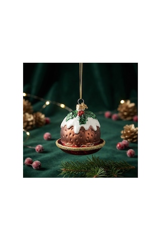 Yılbaşı Dekoratif Yılbaşı Ağacı Süsü Tatlı Kurabiye / Puding Figürlü Cam Süs 7.6 Cm Kahve Yılbaşı Dekoratif Yılbaşı Ağacı Süsü Tatlı Kurabiye / Puding Figürlü Cam Süs 7.6 Cm Kahve