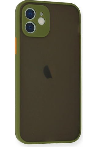 Newface Apple iPhone Uyumlu 12 Mini Kılıf Montreal Silikon Kapak - Glblseme - 95 Açık Yeşil