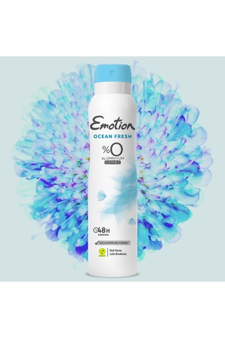 Emotion Ocean Fresh Kadın Vegan Deodorant 4x150 Ml Hızlı Kurur, Leke Bırakmaz