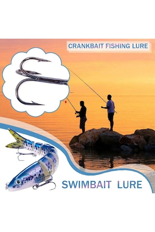 Reedark 13.4cm Çok Eklemli Yapay Yem - Pike Avı İçin Gerçekçi Sallama Yemi Ve Crankbait