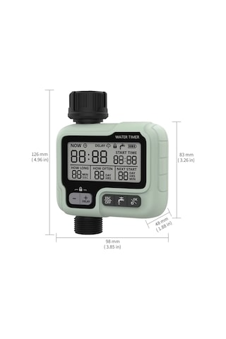 Akıllı Otomatik Bahçe Sulama Zamanlayıcısı - Ipx5 Su Geçirmez & Lcd Ekran
