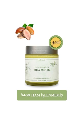 Sabunal Shea Yağı - Soğuk Sıkım Ham Işlenmemiş Raw Virgin Shea Butter 100 G