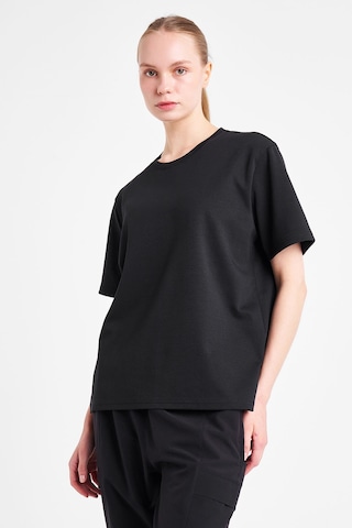 Lescon Kadın Kısa Kollu T-shirt 25n-2119 Siyah
