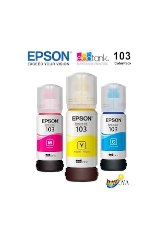 Epson 103 EcoTank L3266 3 Renk Şişe Mürekkep