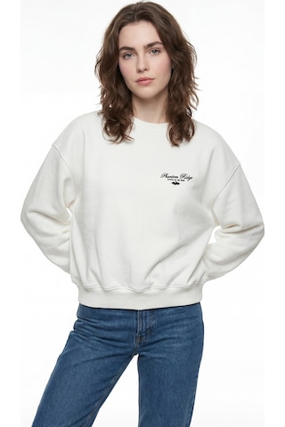LOFT Oversize Fit Kadın Sweatshirt Lf2043690 Q1.v1 Beyaz