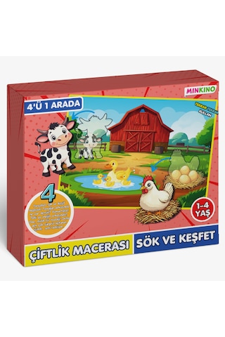 1-4 Yaş Cırt Cırtlı Etkinlik Seti Çiftlik Macerası Sök Ve Keşfet