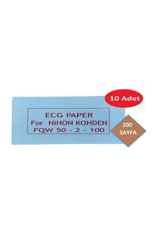 Ecg Kağıdı Nihon Kohden Fqw 50-2-100 Z Katlamalı 10 Adet 200 Sayfa