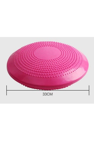 Anjiexun Yoga Topları Masaj Pedi Şişirilebilir Denge Yastığı Gümüş-gri Gümüş-gri