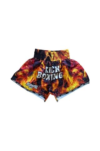 Dijital Özel Tasarım Kıck Boks Şort Djt-104 Sarı - Siyah