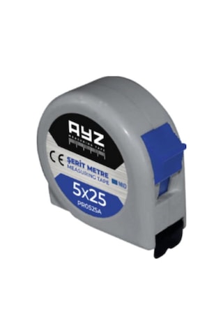 Ayz Şerit Metre Gri Pr0525a 5x25 Mt