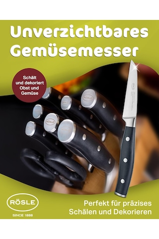Rösle Tradition Sebze Bıçağı 12102 - Paslanmaz Çelik 9 Cm