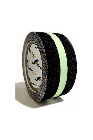 Fosforlu Kaydırmaz Bant 5cmX25mt  Yeşil Reflektif Merdiven Kaymaz