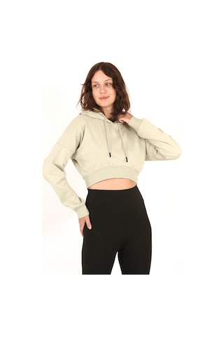 Scorp Storm Crop Kapüşonlu Sweatshirt Mint