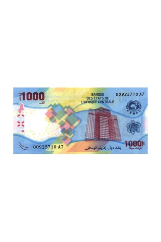 Merkezi Afrika 2020 Yılı 1000 Francs Çil " Hibrit Para " Unc Koleksiyon Para