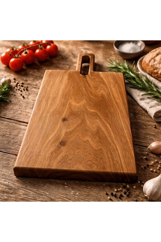 Hıcowood Doğal Ceviz Kesme Sunum Tahtası - Lazerle İsim/Söz Yazılır