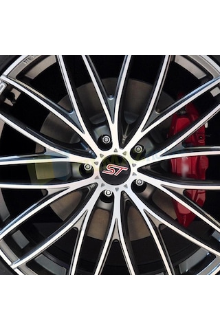 Ford St Logo Amblem Jant Göbeği 56 Mm Metal 3M Yapışkanlı 4 Adet