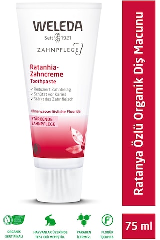Weleda Ratanya Özlü Organik Diş Macunu 75 ml