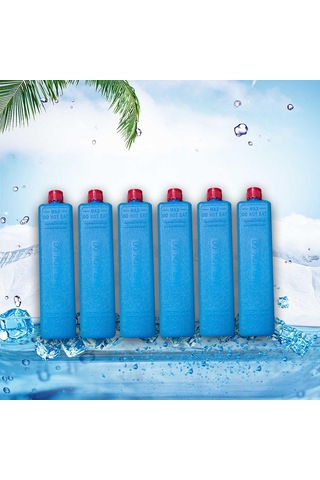 Dolıty 6x Buz Kutuları Dondurucu Blokları Çok Fonksiyonlu Mavi